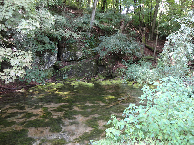 DSC01046.jpg -                                Big Spring where it comes out of the mountain