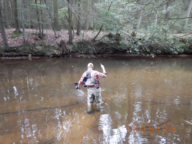 DSCN0620.jpg -                              Gary E struggled this trip. Usually able to bring a bunch to the net, he found this day to be challenging.