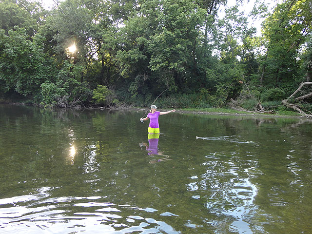 DSC01023.jpg -                                Susie was killing the Chubs and Rock Bass