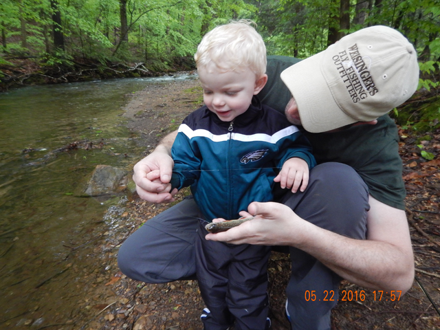 DSCN1316.jpg -                                He seems to like the trout...as long as it doesn't wiggle.