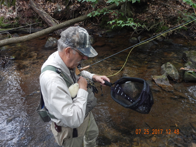 DSCN2246.jpg -                                In the net getting ready to return it to the stream.