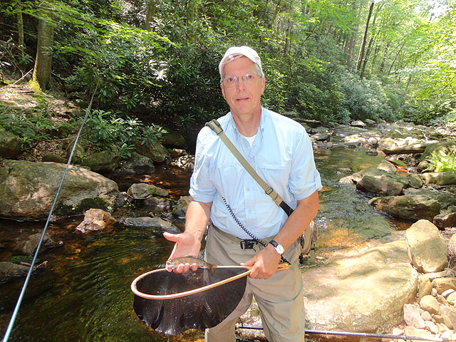 DSC00968.jpg -                                Me on Hickory with one of many native brookies