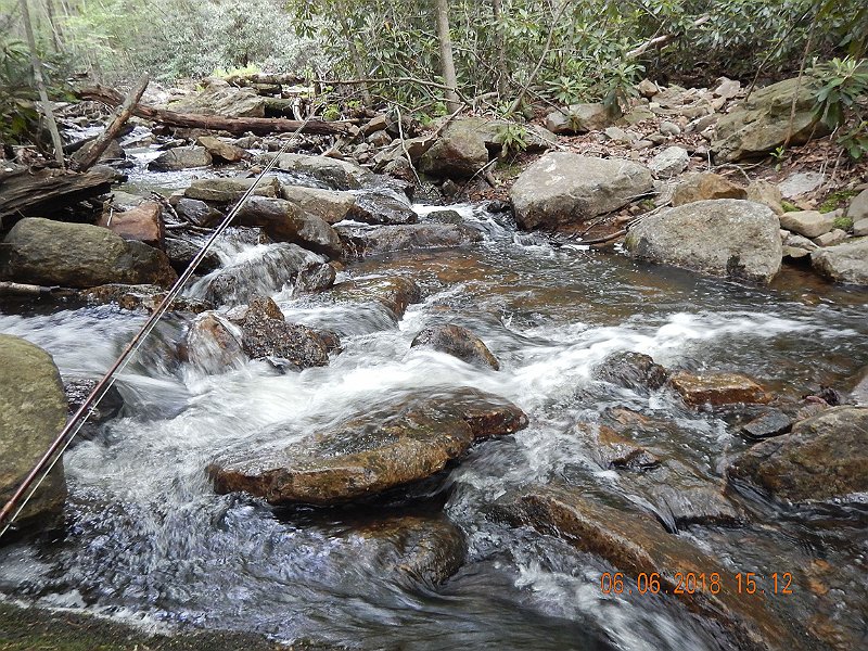 -HIckory-058-.jpg - Better pic of the riffle where he was living.  Took a nice case to get a long enough dead drift with a dry.
