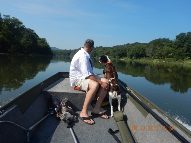 DSCN2344.jpg -                                Sunny had her first trip in the boat.  She did well.
