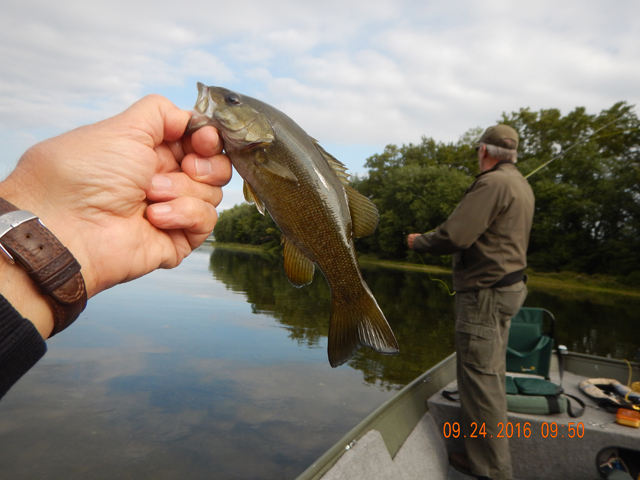 DSCN1713.jpg - We started the day on the fly and got a few.  As the day got windy, we put away the fly rods and went to spinning outfits.                               