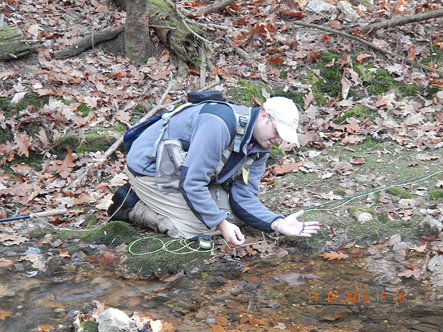 DSCN0251.jpg -                                Yeah, it was small but it was a brookie.