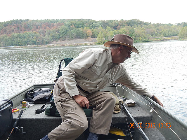 DSCN0124.jpg -                                Ed, my fishing partner releasing  one.