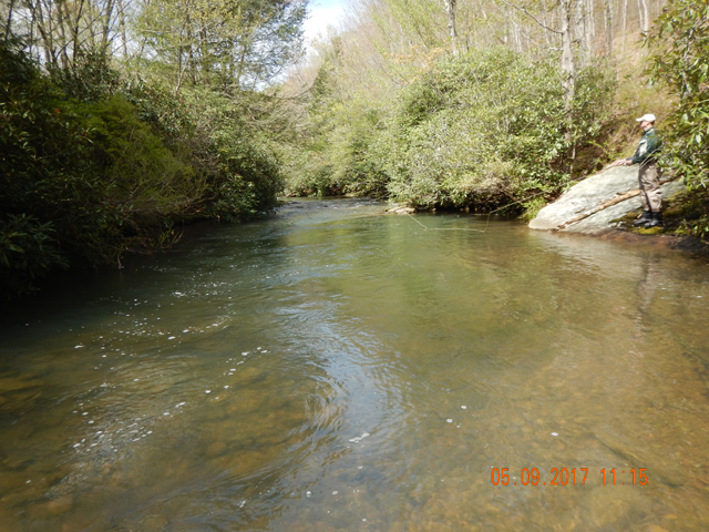 DSCN1994.jpg -                                The first of many deep holes we fished on Sandy Run.