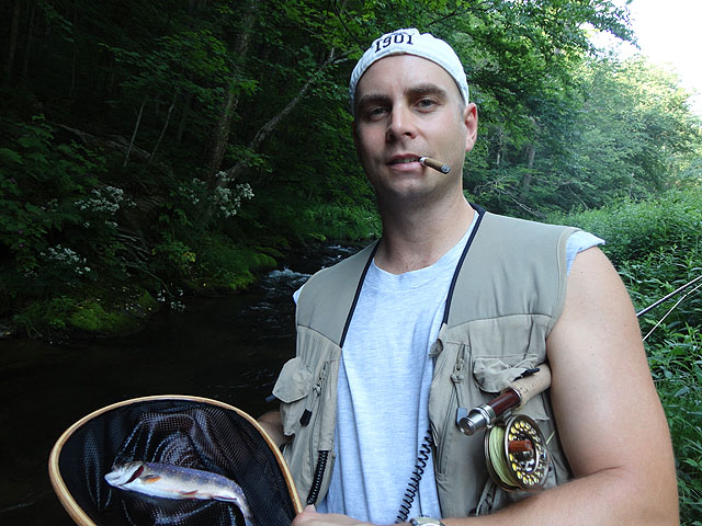 DSC00926.jpg -                                Dave with a nice size Brookie