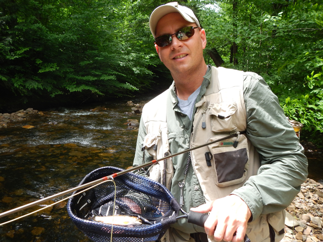 DSCN0158.jpg -                                Here Dave is with the fish.
