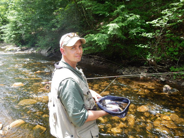 DSCN0162.jpg -                                Dave was getting some really nice wild trout in this area.