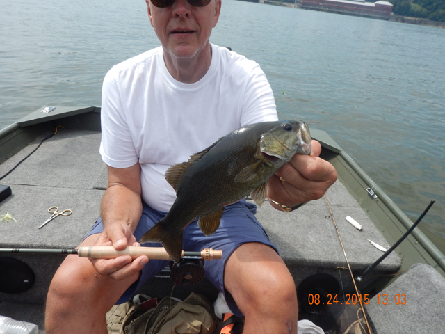 DSCN0598.jpg -                                Nice fish, but honestly, Gary had one on that was closer to 20 inches that we didn't land.  Drat!
