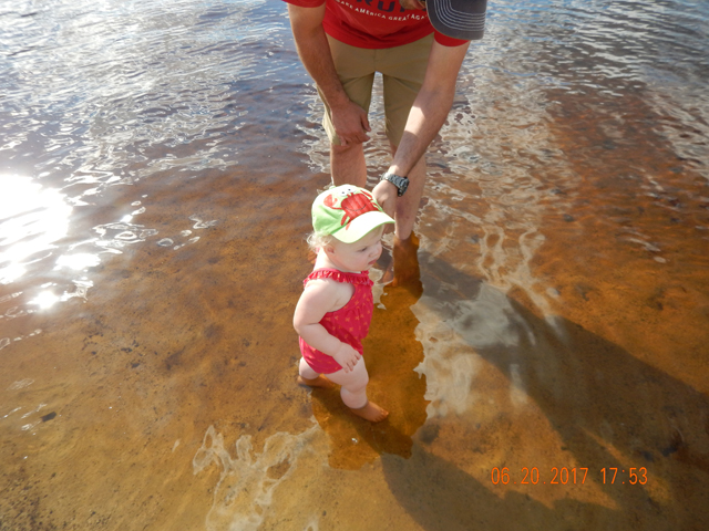 DSCN2131.jpg -                                So we packed up and went to the lake at Tobyhanna State Park with the grandkids.  